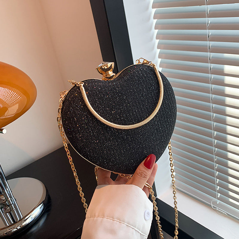 Chain Crossbody Explosion Handheld Heart Bag