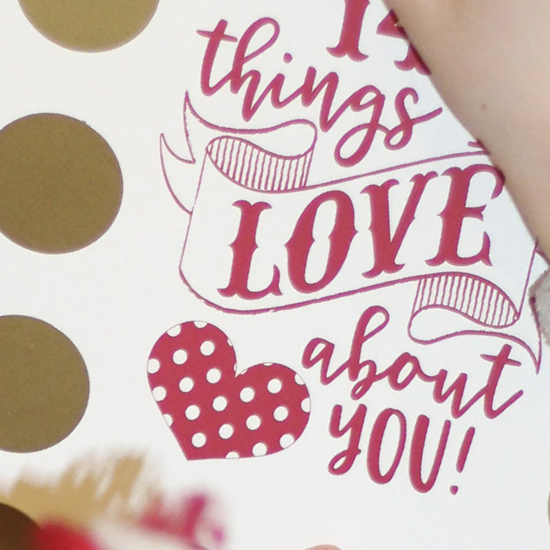 Valentine's Scratch Off Advent 14 things I love about you!