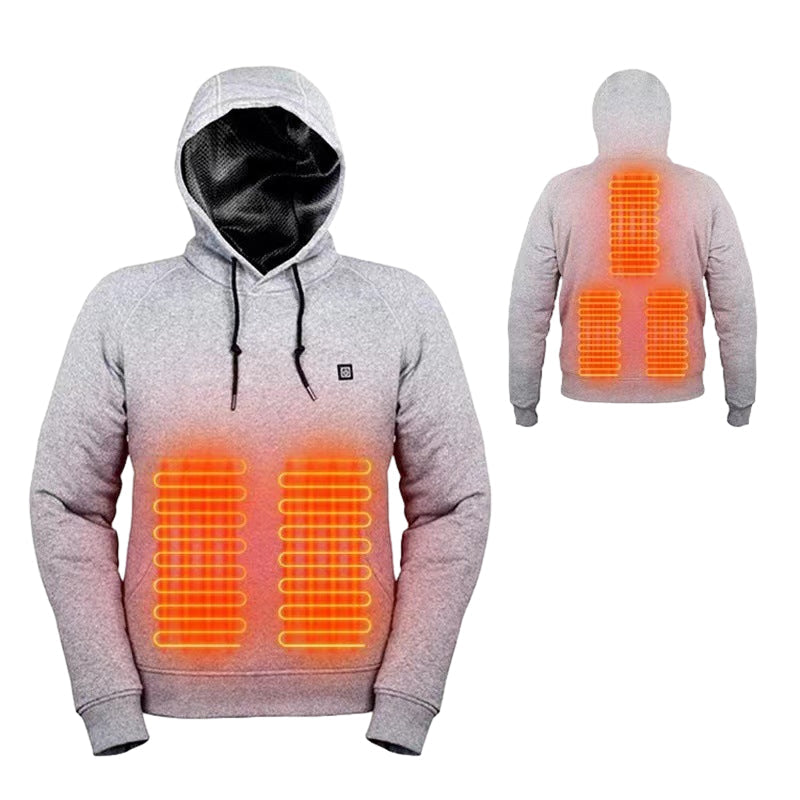 USB power heated hooded sweatshirt